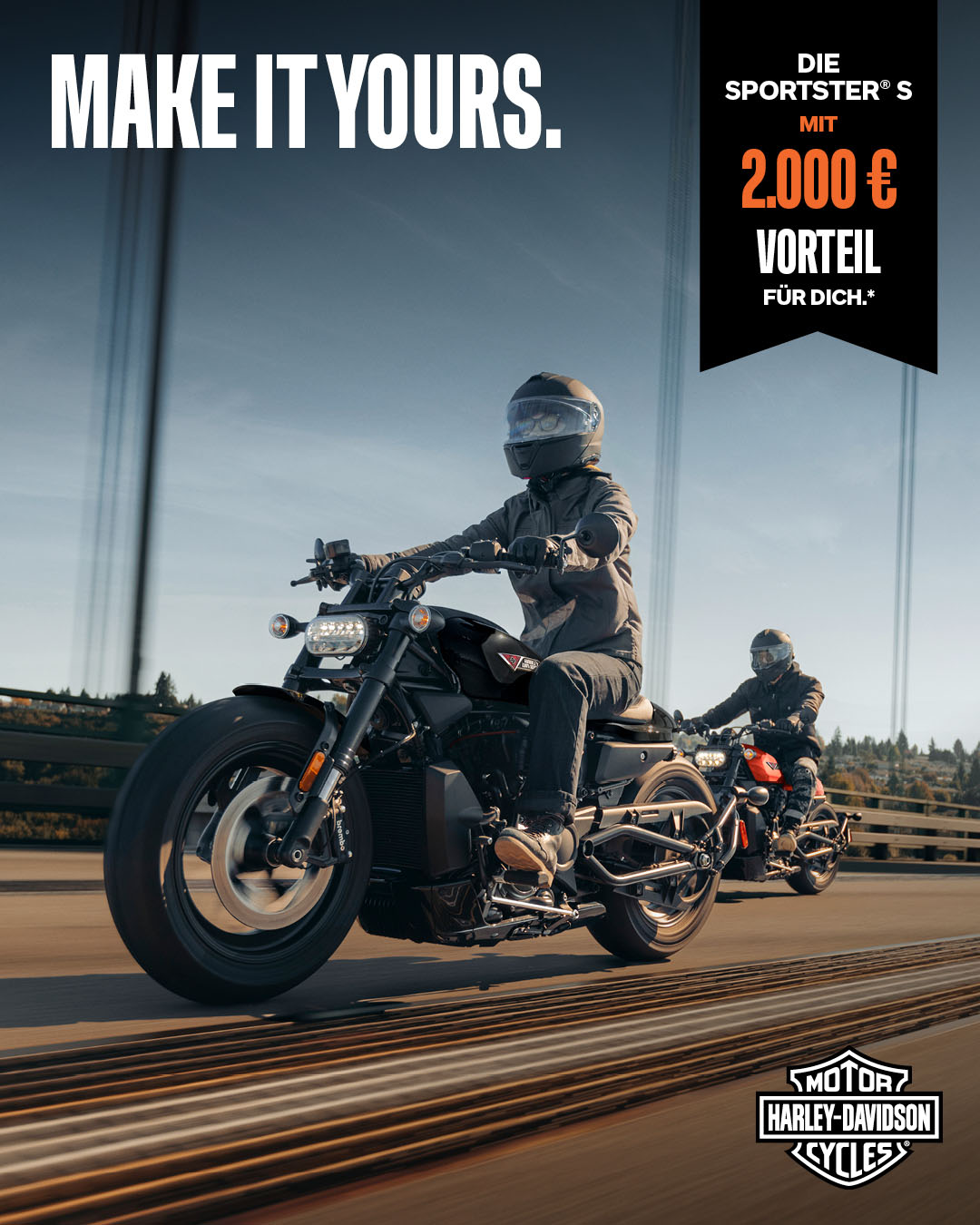 Die Sportster 2026 mit 2000 Euro Preisvorteil bei Harley Davidson Würzburg Village