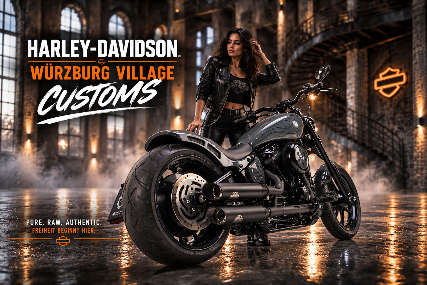 Street Bob Springer Grau Mit Model KI